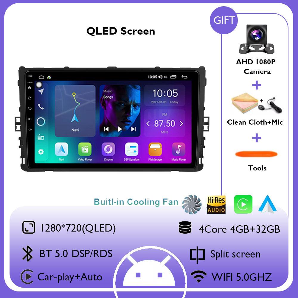 Android 14 Автомобильное радио Android Auto для VW Volkswagen MQB POLO VI Jetta MK7 T6 Bora Беспроводной Carplay Мультимедийный плеер Автомобильная стереосистема