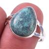 Natural Tibetan Turquoise Gemstone Handmade 925 Sterling Silver Ring Size 9 P8q00