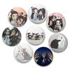 32/44/58mm Anime Mo Dao Zu Shi Brooch Pins for Clothes Backpack Accessories Cartoon Figure Lan Wangji/Wei Wuxian/Chen Qing Ling Badge