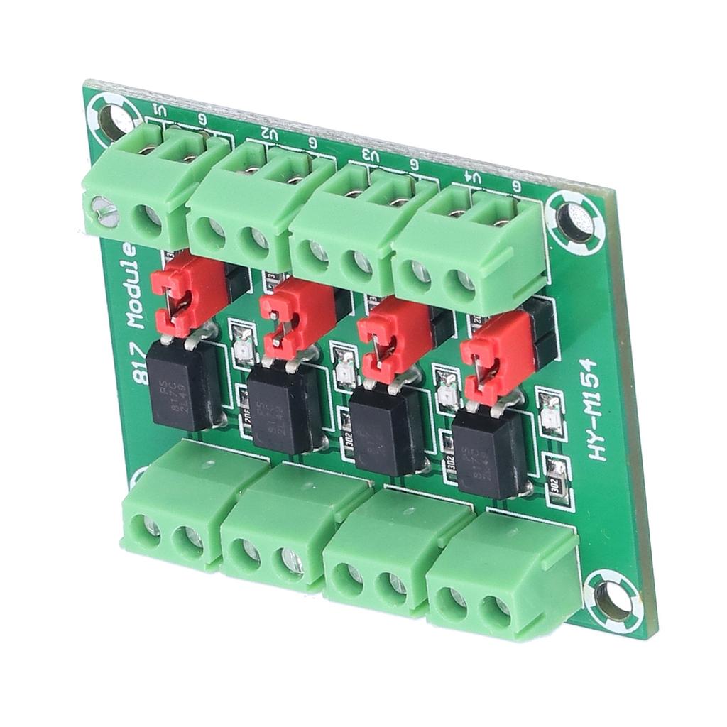 Voltage Control Adapter Module 4 Road 817 Optocoupler Anti Interference Photoelectric Isolation Modu