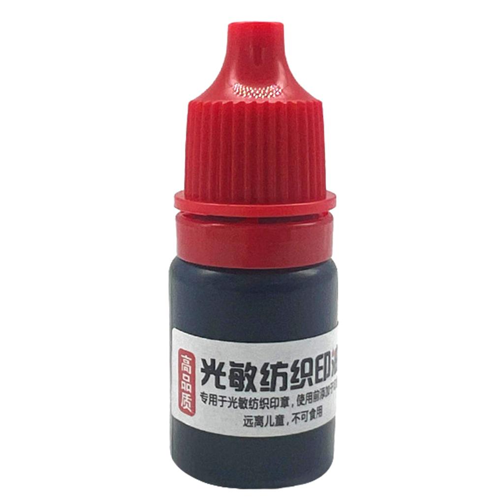 Textile Clothes Waterproof Ink for Students Children Name Stamp Printing Clothing Wash Not Fade Photosensitive Special