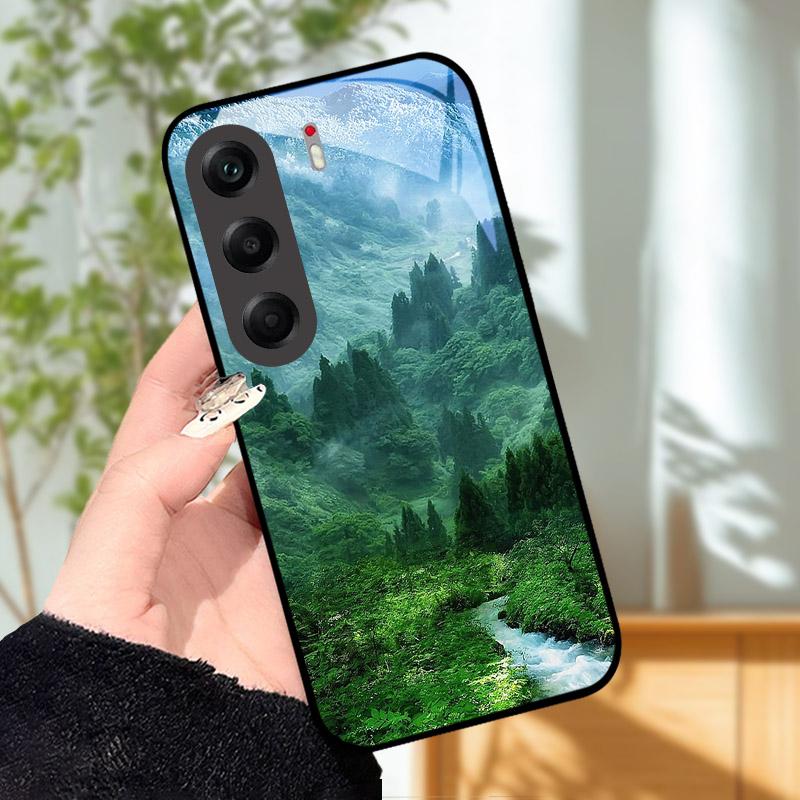 Закаленное Стекло Чехол Для Tecno Camon 40 4G Чехол Задняя Крышка Для Tecno Camon40 CM5 Fundas Полная Защита Жесткий ПК Чехол Для Телефона Бампер