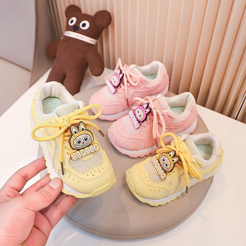 Девочки Спортивная обувь Летняя Детская Сетчатая Дышащая Обувь Папы