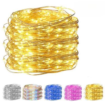 10M USB Светодиодная гирлянда Медная Серебряная проволока Гирлянда Свет Водонепроницаемые Сказочные огни Для Рождества Свадьбы Украшения для вечеринки