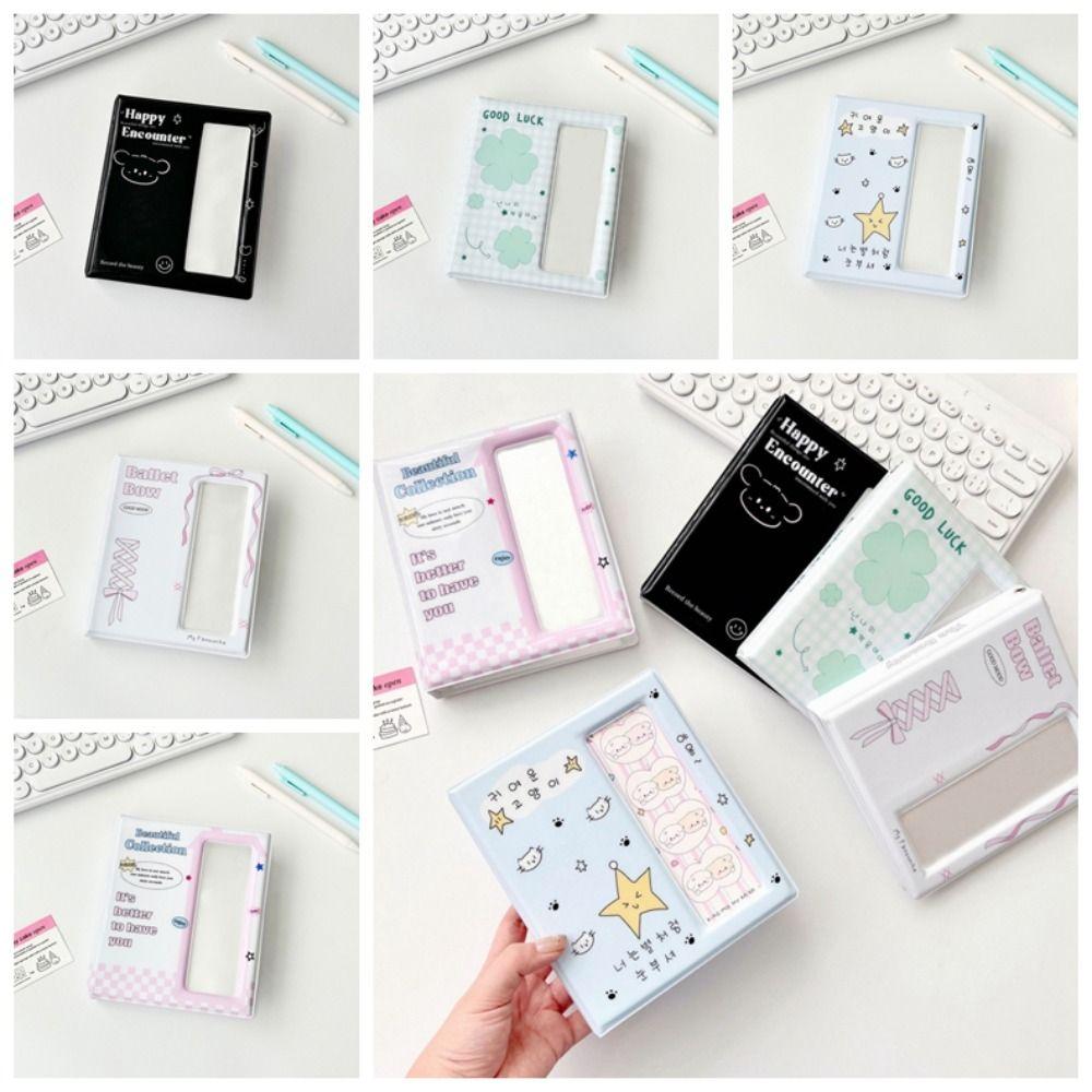64 кармана держатель для фотоальбома милый мультфильм маленькая карточка коллекционная книга 4 непрерывных альбома письма