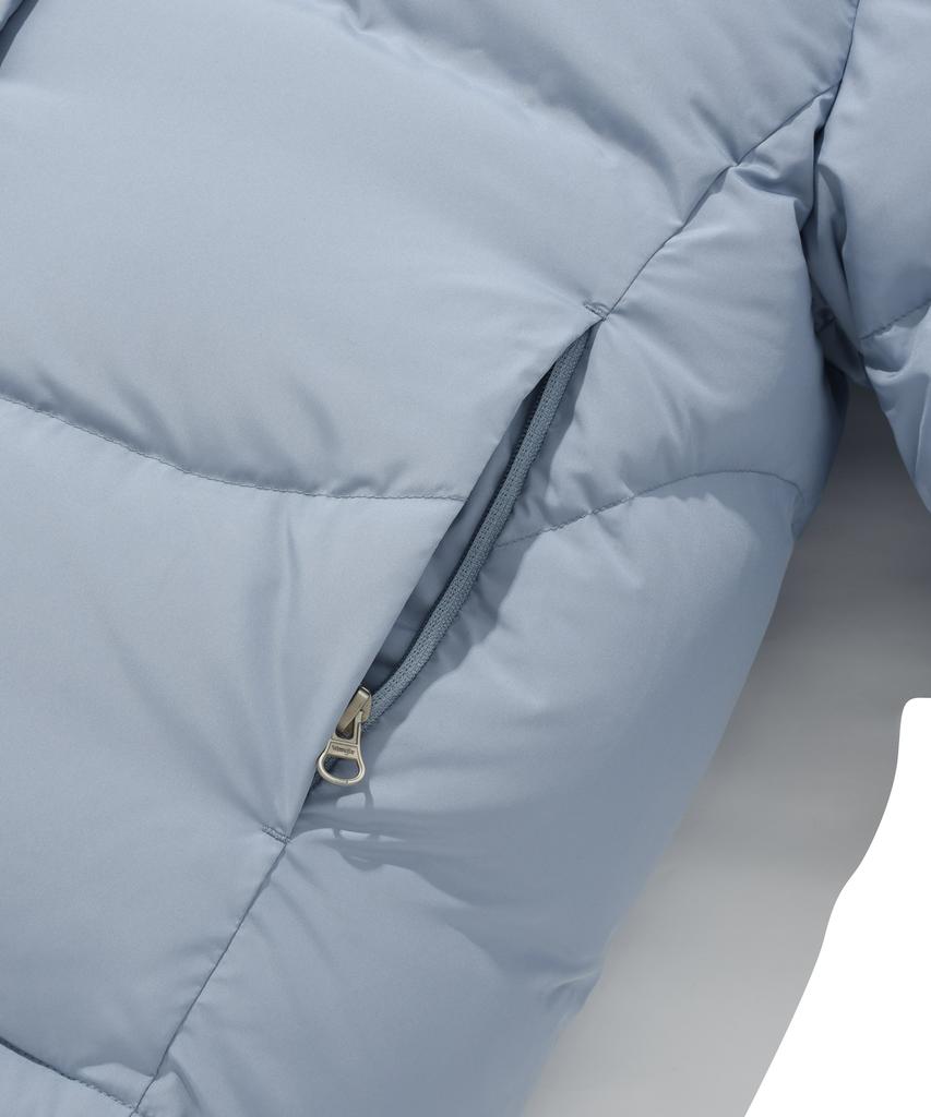 COVERNAT [Covernat X Wrangler] Высокий воротник Коллекция-коллаборация Утиный пух Небесно-голубой