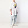 Off-White SS19 Bart Simpson Oversize футболка с коротким рукавом Мужские топы белые OMAA066S191850040188