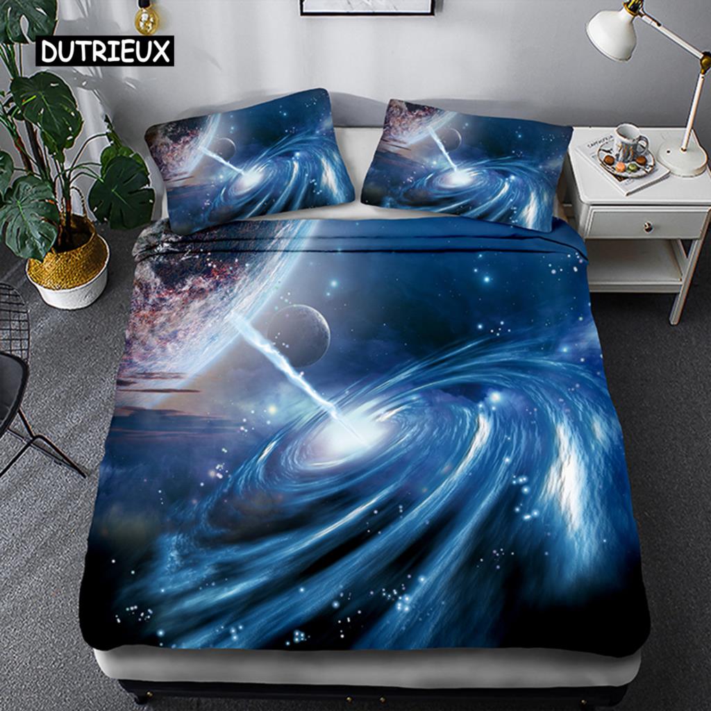 Комплект постельного белья Space star 3d Galaxy Single double Twin/Queen 2pcs/3pcs комплекты постельного белья Universe Outer Space Themed