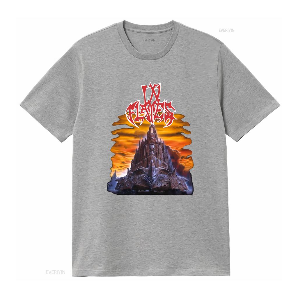 In Flames T Shirt The Jester Race Rock Concert Vintage Design Heavy Metal Band vintage Washed Versatile Slightly Unisex Soft