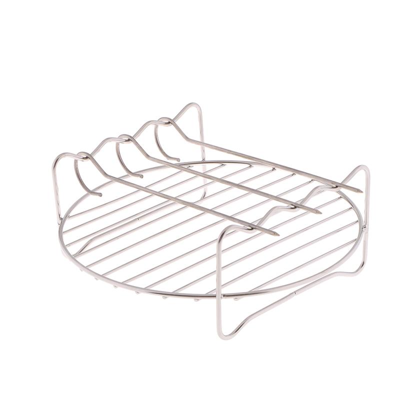 Комплекты стоек для фритюрницы с 3 шампурами, стальной держатель, двухслойный противень для выпечки гриля