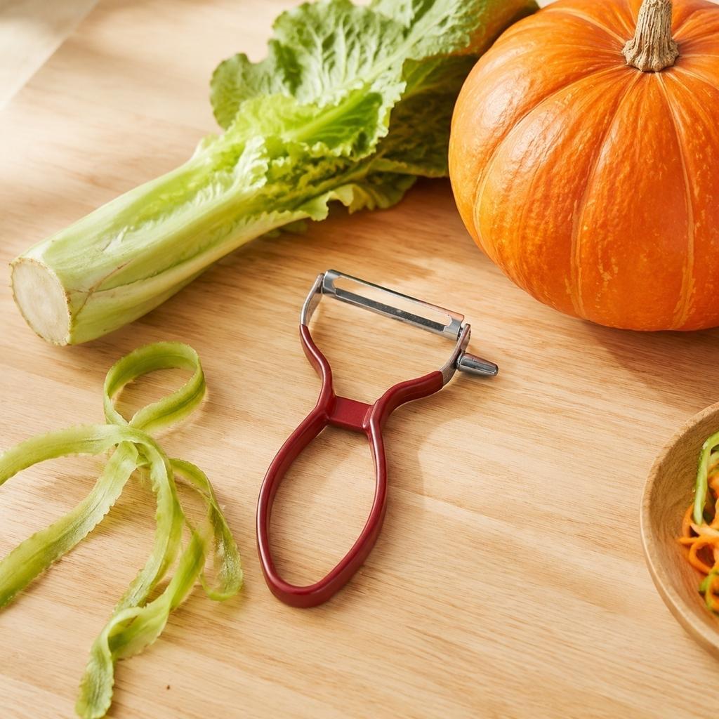 Stainless Steel Vegetable Peeler Kitchen Fruit Peeler with Ergonomic Handle and Sharp Blade for Efficient Peeling and Slicing
