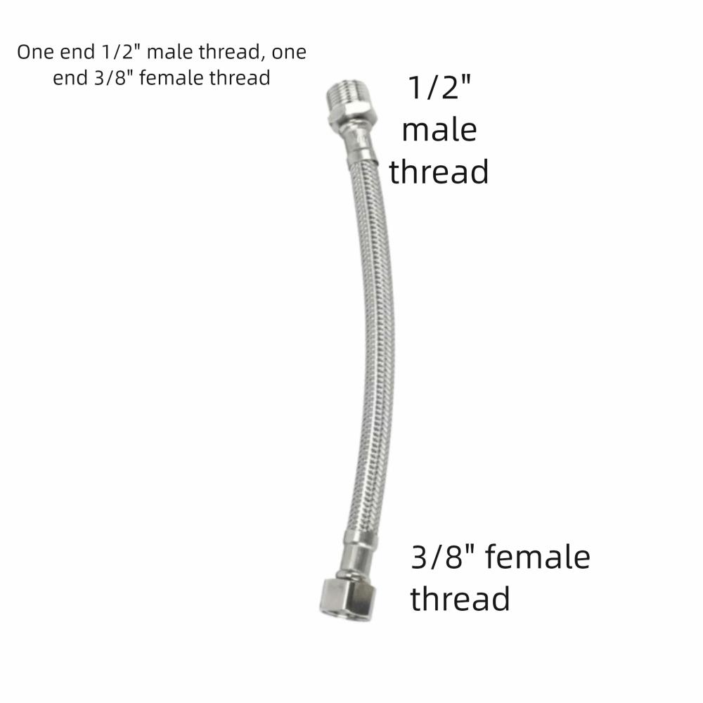 30/40см Гофрированный Водяной Шланг Взрывозащищенный Большой Поток Шланг Подвода Горячей и Холодной Воды Нержавеющая Сталь