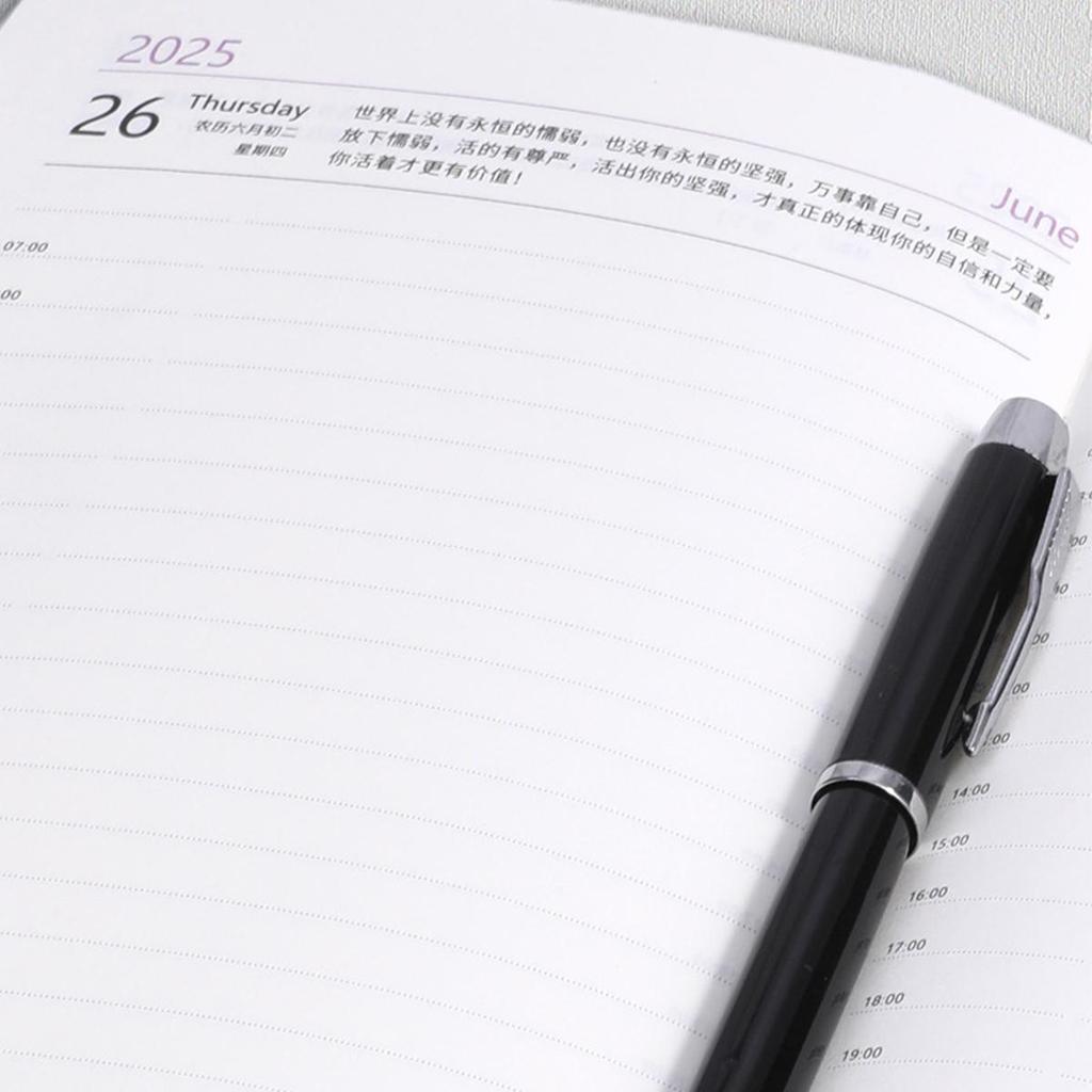 Ежедневник для школьников из толстой кожи формата А5, годовой график на 2025 год, деловой блокнот, ежедневник на 365 дней, заметки, блокнот, 200 листов