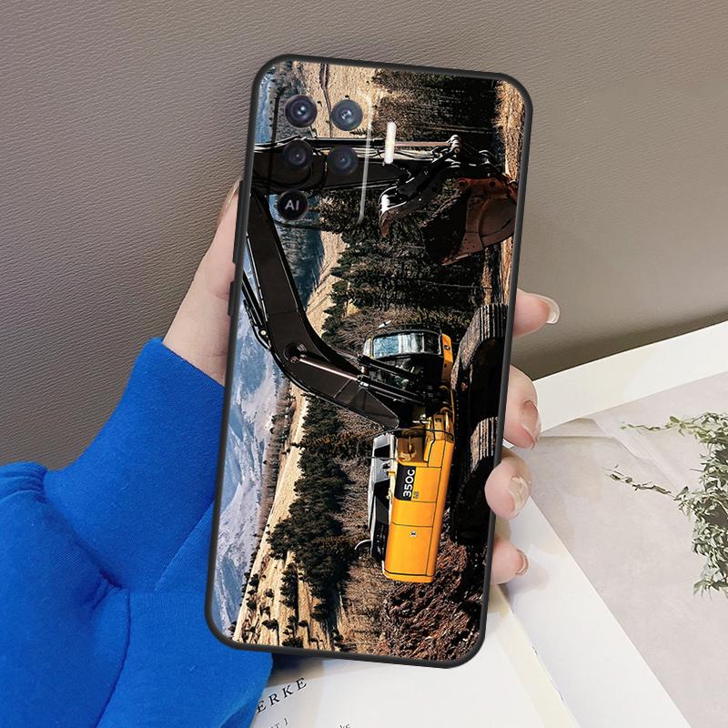 Excavator Case For Oppo A77 A57 A17 A60 A80 A40 A74 A54 A94 A78 A98 A18 A38 A58 A96 A76 A16 A15 A5 Pro
