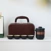 Travel Kung Fu Tea Set Small Set Portable Kuaike Cup One Pot Four Cups Outdoor Tea Pot Tea Cup Gifts