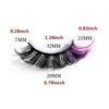 9 Pairs D Curl Colored Eyelashes Russian Long Thick Volume Fake Eye Lash Faux Mink Lashes  Party