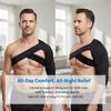 1Pcs Single Shoulder Support Self Heating Brace for Pain Relief Adjustable Heat Massager for Sports Physical Therapy
