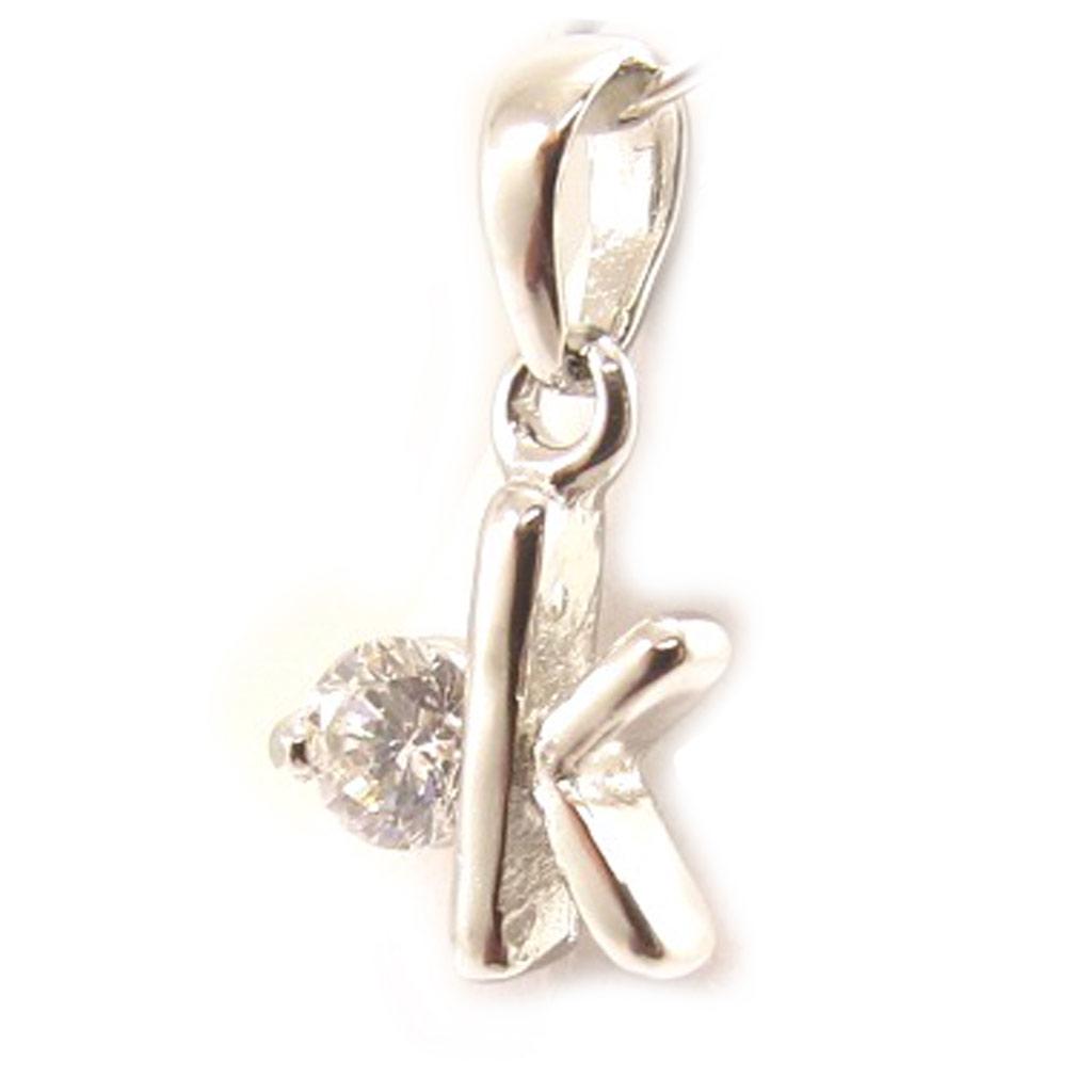 Les Trésors De Lily [C4609] — Серебряный кулон «ОК», белый