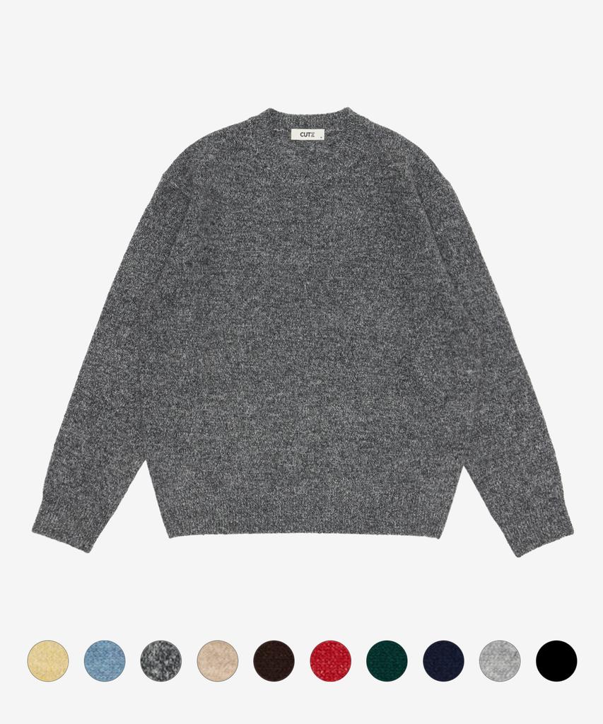 CUTZ [2Pack] Essential Soft Touch Crew Neck + Cable Knit (C Type)