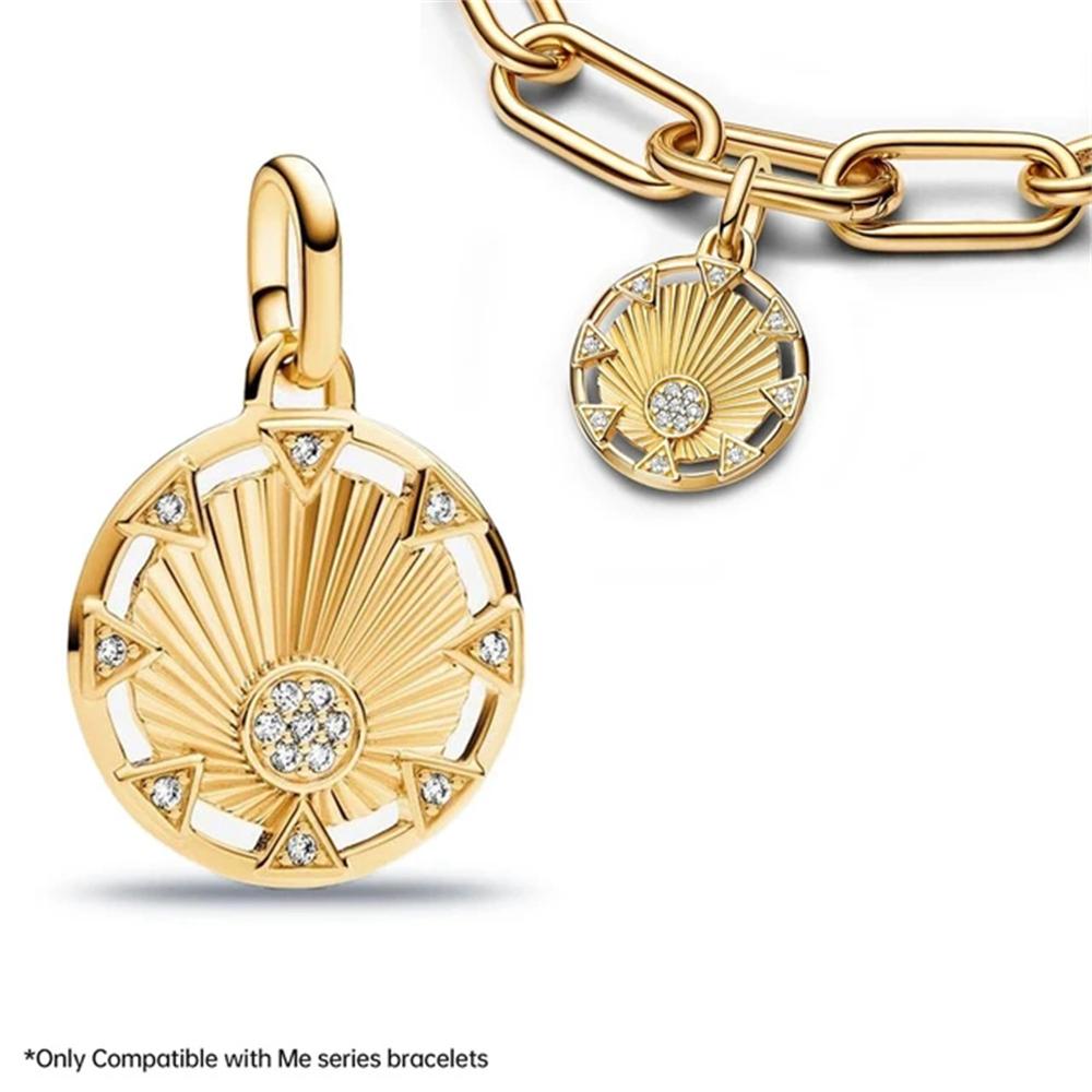 Новый медный пентакль солнце клевер аксессуары серии Me мини-подвеска подходит для оригинальных браслетов и ожерелий с шармами Me