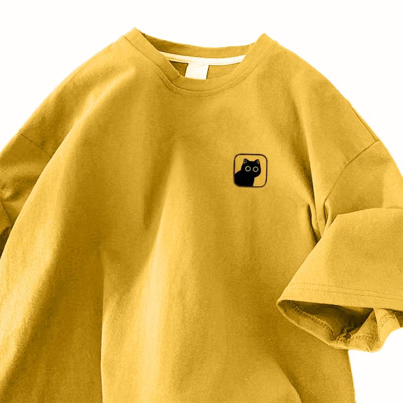 Футболка из хлопка с коротким рукавом, женская, свободная, модная, со средним рукавом, летняя, винтажная футболка