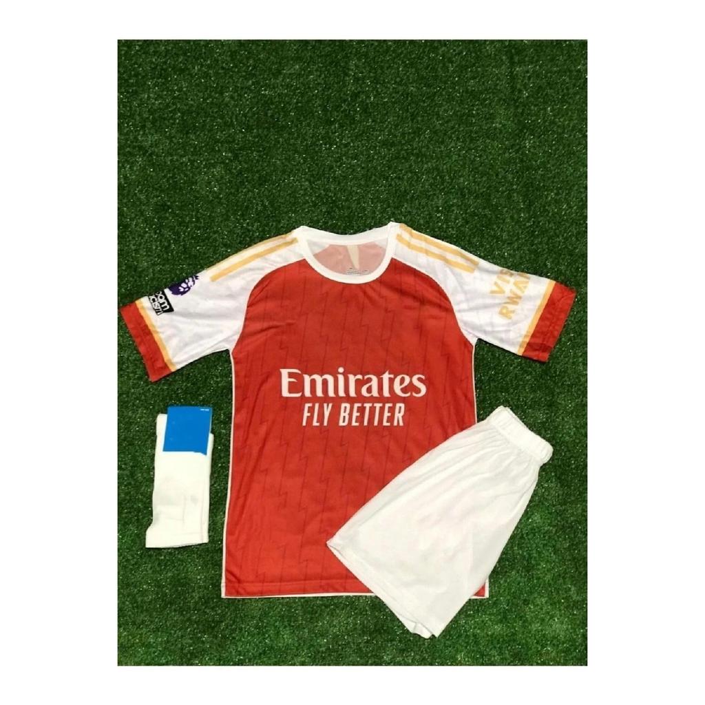 Новый сезон 2023/24 Bukayo Saka Home Kids, трикотажные шорты, комплект из 3 носков