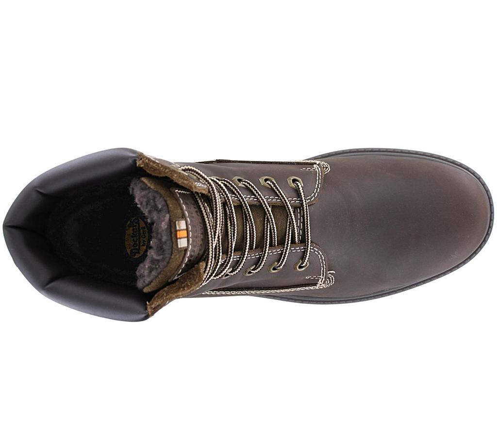 Dockers By Gerli Сапоги 6 дюймов - Мужские зимние ботинки кожаные коричневые 53AX101 ORIGINAL Shoes