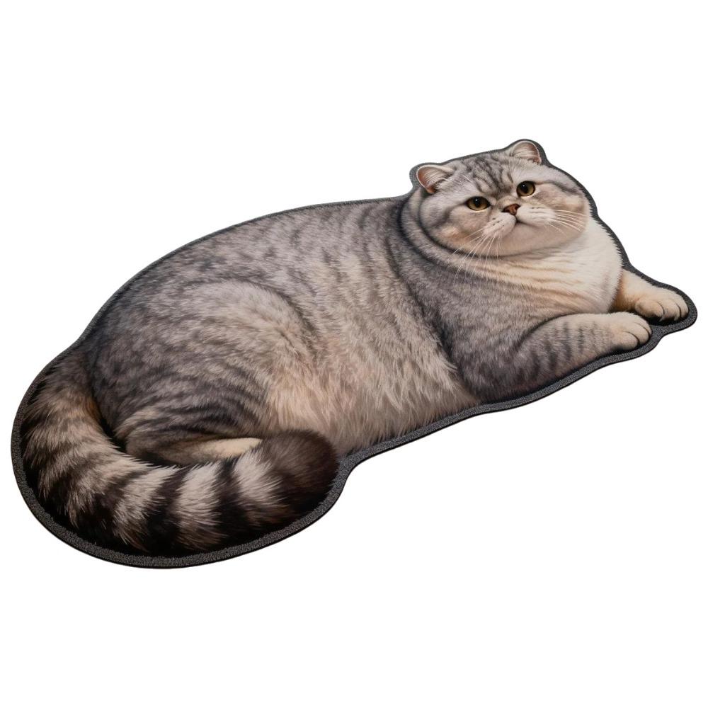 Super Absorbent Cute Cat Diatom Floor Mat Bedroom Door Small Rug Living Room Tea Table Bedside