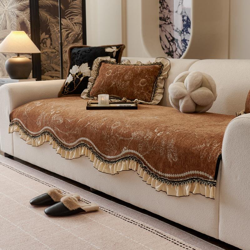 Retro Style Special-Shaped Sofa Cushion Is Universal In All Seasons New One-Piece Seat Cushion Non-Slip Cover Light Luxury High Sense