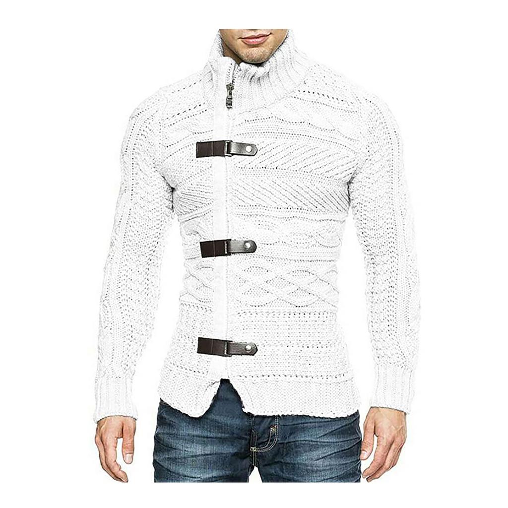 Мужской осенне-зимний пуловер, вязаный теплый джемпер, колье, свитер, блузка, топ, вязаный кардиган, пальто