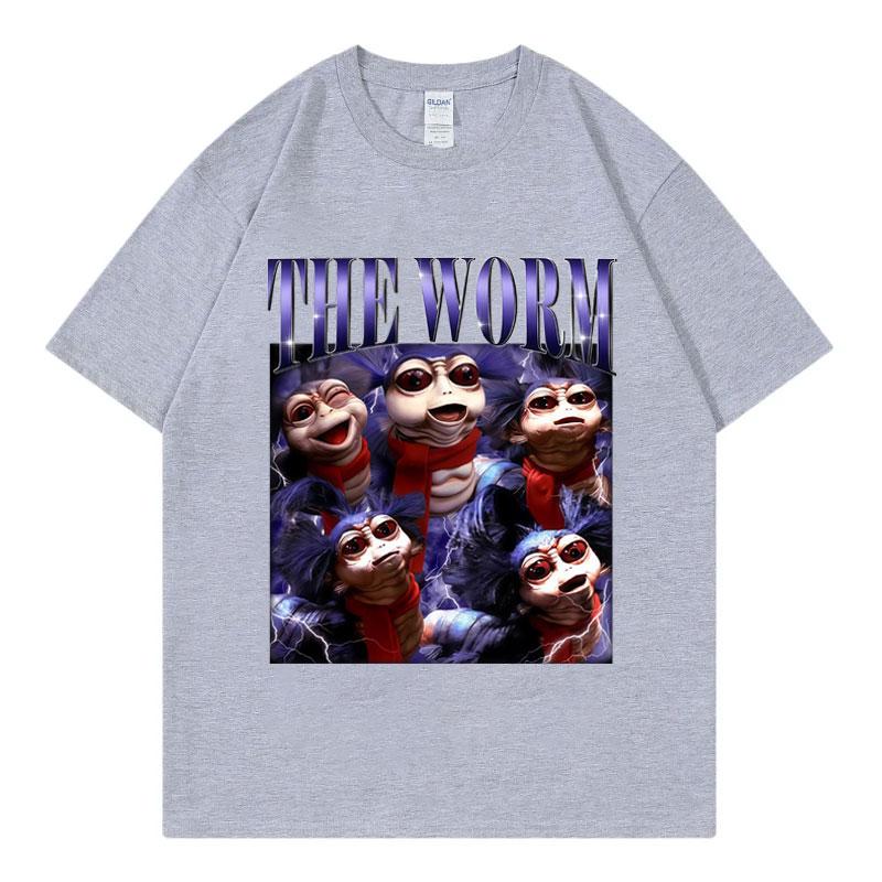 Marcus The Worm Funny Meme Tshirt Unisex Women Fashion Vintage Short Sleeve Tshirts Summer Casual Loose Cotton T Shirt Streetwear