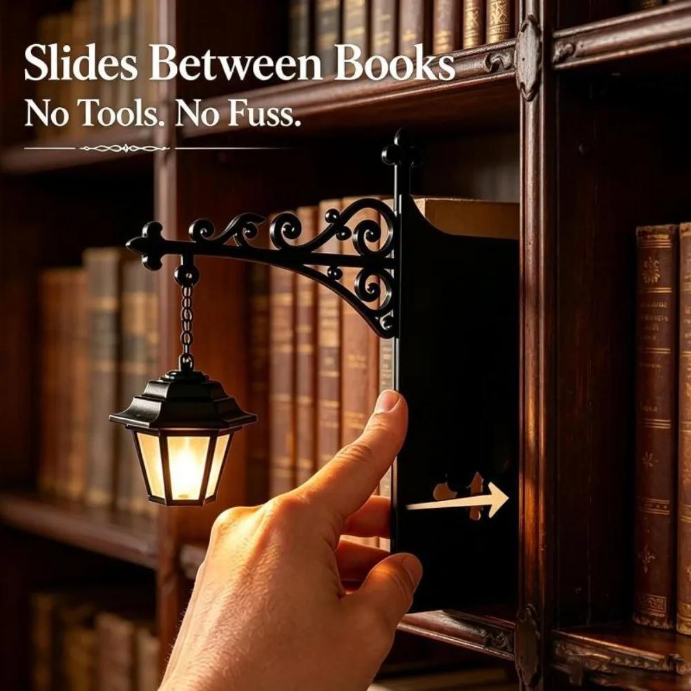 Ghost Book Shelf Lantern Library Lantern-Decorative Bookshelf Lighting Book Shelf Lights for Home Library Reading Bookcase