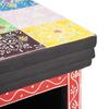 Multi Colored Cabinet with Door 30 x 30 x 90 cm Solid Mango Wood