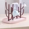 New Bottle Dry Rack Baby Bottle Drain Drying Racks Blue Pink Baby Bottle Cleaning Dryer Drainer Storage Drying Rack