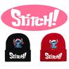 Disney Stitch Knit Beanie Winter Hat With Rolled Brim For Christmas Gifts Adults