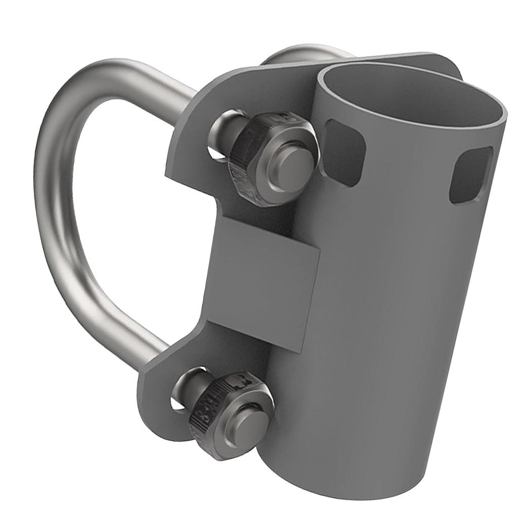 Aerial Mast Pipe Bracket Stainless Steel 30mm To 50mm Adjustable U Shape  Mounting Bracket Po