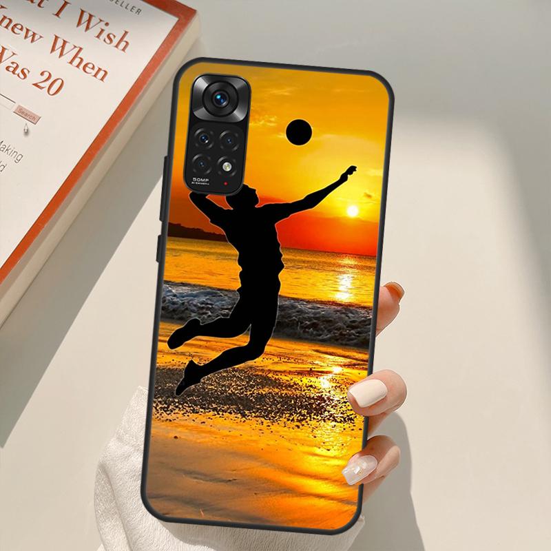 Волейбольный спорт для Redmi 10A 10C 9A 9C 9T K40 K50, чехол для игрового телефона Redmi Note 11S 10S 9S 9 10 11 Pro