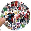 50 шт. Наклейки Дисней Марвел Фильм Мстители Герои Объединяются Водонепроницаемые Наклейки Декаль для Телефона Ноутбука Багажа Гитары Блокнота