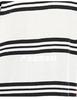 Black and white contrasting T-shirt with mulberry silk, striped knit shirt, casual short sleeved, summer comfortable women's T-shirt top