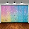 1 piece of photo background banner - Dreamy rainbow gradient theme, suitable for party photo backgrounds