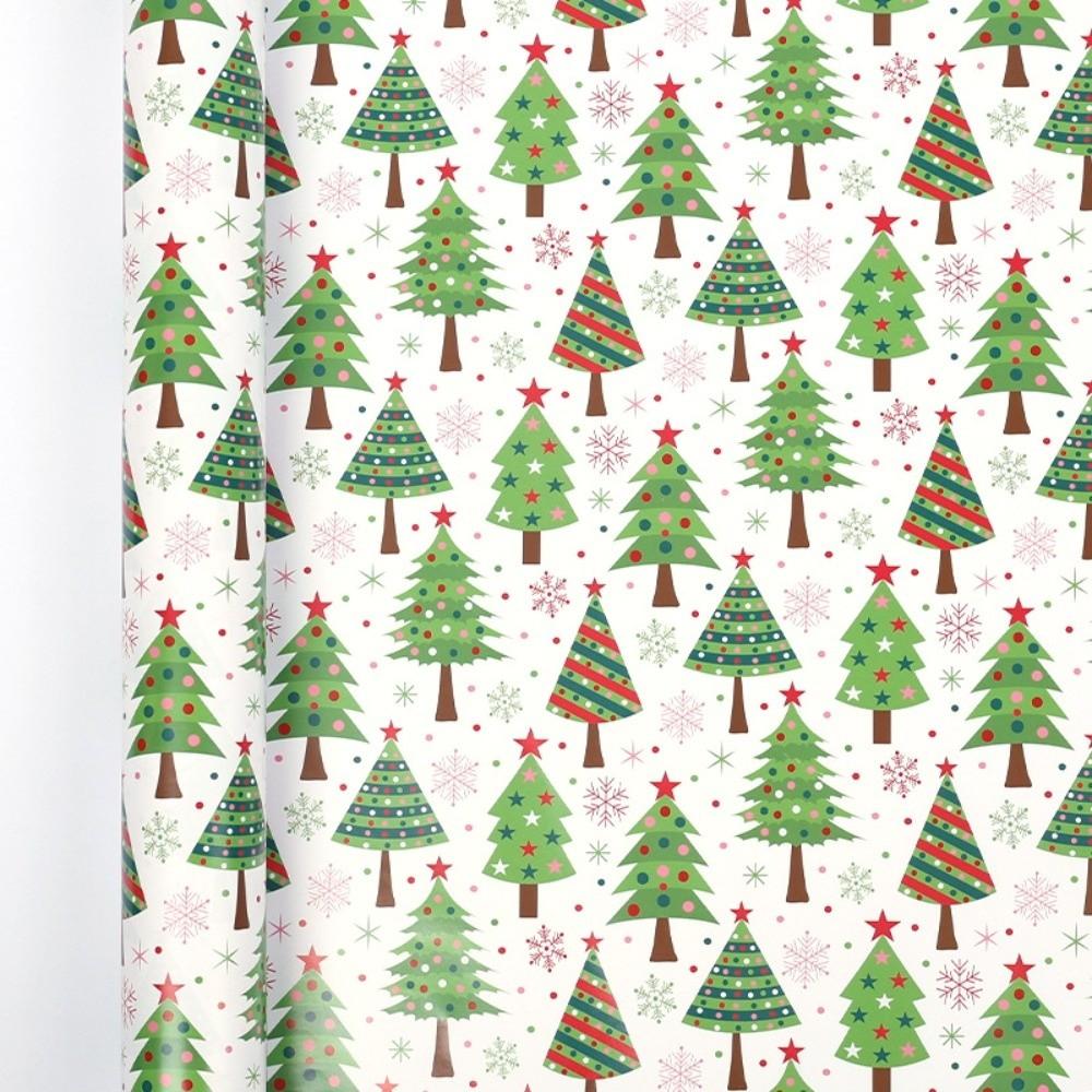 Roll Christmas Wrapping Paper for Holiday Gifts Gift Wrapping Paper Festive Party Supplies