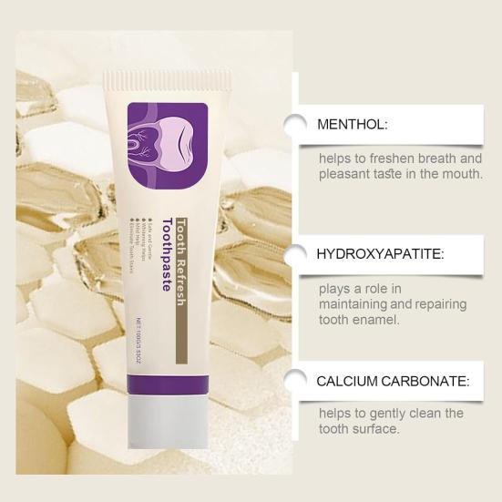 1/2Pcs 100G Whitening Toothpaste Freshening Breath Stain Removal Oral Health Enamel Protection Sensitive Teeth Cleaning Brightening Toothpaste