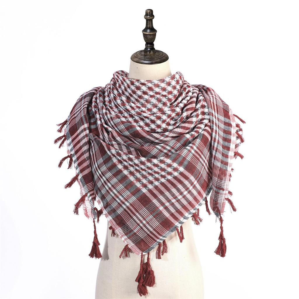 Popular Men's Arafat Keffiyeh with Tassels – Hot Middle East Style, In Stock