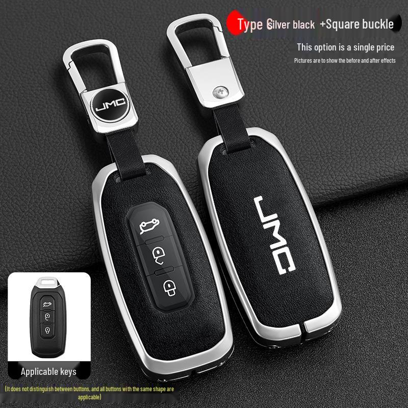 Jiangling Yuhu 7 Key Case: Fits Yusheng S350/S330, Transit, New Baodian - Metal Shell for Men