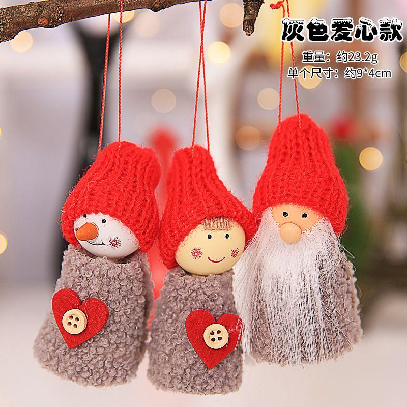 Stunning Three-piece Set Doll Gift For Classic Christmas Decorations