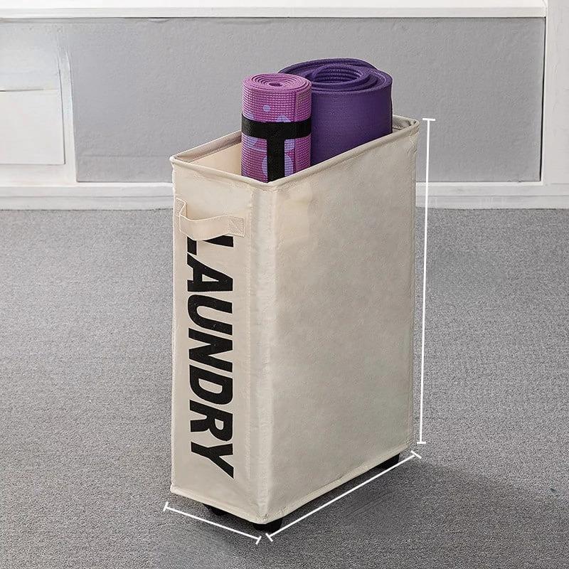 Большая 22-дюймовая корзина для белья на колесах, складная корзина для белья на колесиках, складной органайзер для одежды, складная корзина для стирки