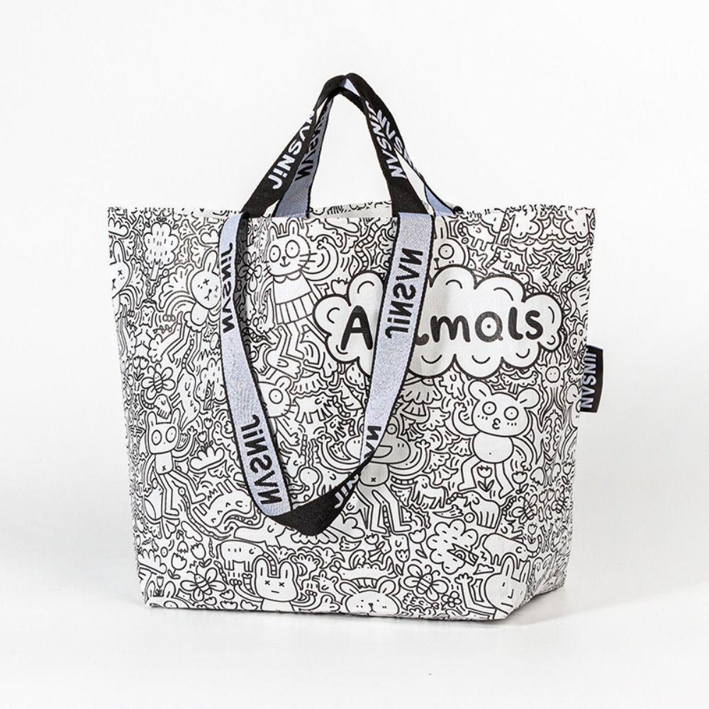 Ручная сумка-тоут большой вместимости, упаковочная сумка для хранения, креативная плетеная сумка-шоппер