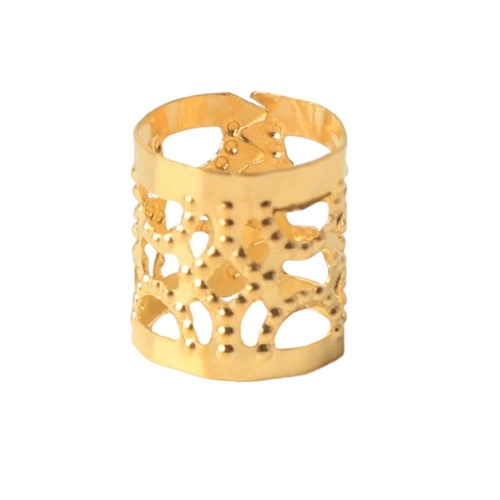 60pcs Metal Cuff Clips Dreadlocks Beads Hair Braiding Hair Braid Tubes Hollow Out Hair Ring  Men