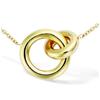 [L7086] - Gold-Plated 'Choréographie' Necklace - 18x14 Mm