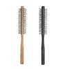 1 Piece Black Small Round Hair Brush for Thin or Short Hair, Mini Round Nylon
